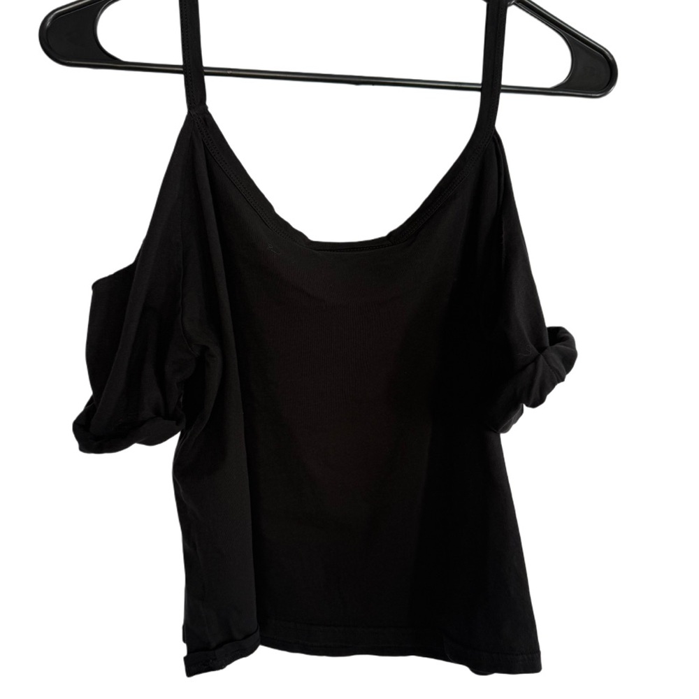 Killstar Unholy Cold Shoulder Graphic Crop Top - Picture 3 of 3
